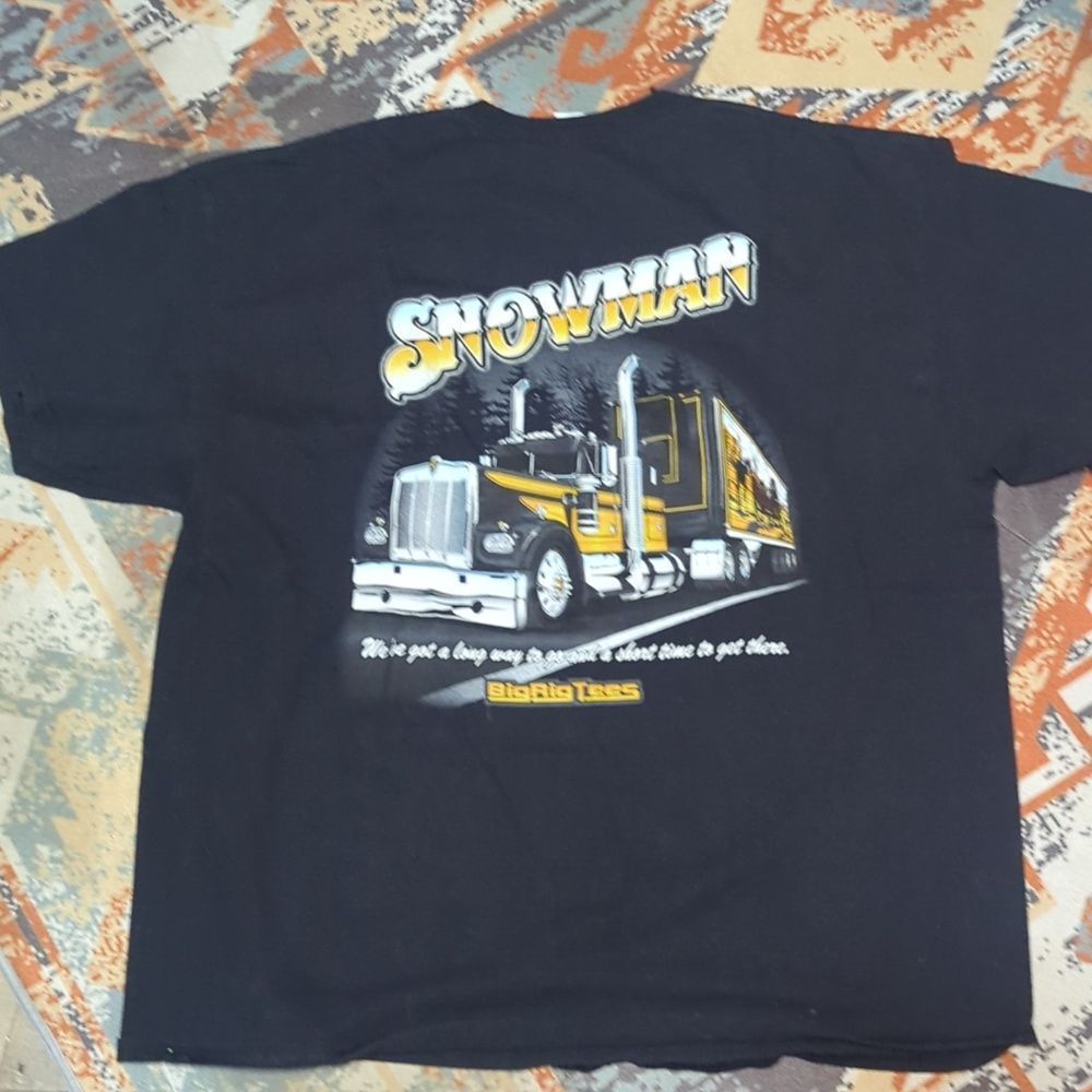 (SMOKEY &) THE BANDIT, SNOWMAN T-SHIRT, SIZE: S, TRANS AM, BIG RIG TRUCK, NICE - Picture 4 of 5